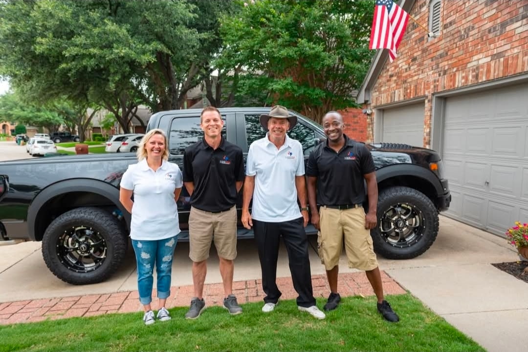 Lone Star Comfortaire team in front of service truck
